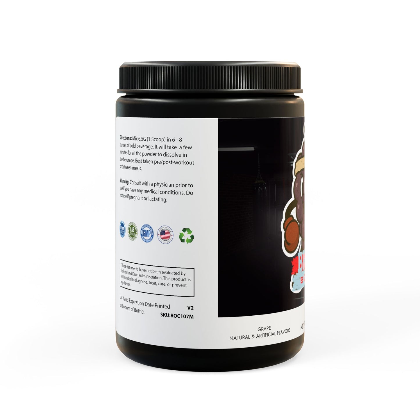 BCAA Supplement, Grape (325g, 11.46oz, 50 servings)